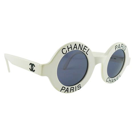 chanel sunglasses white and black